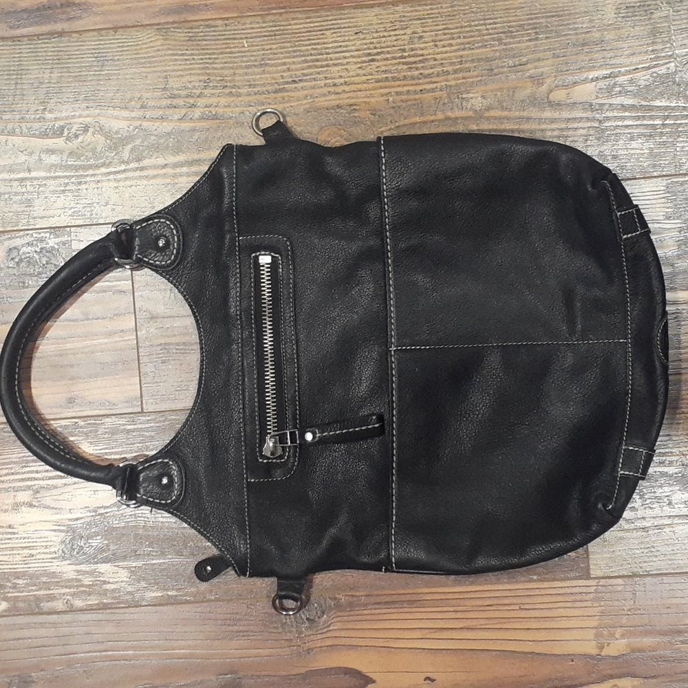 Roots Lauren Bag - Black Leather